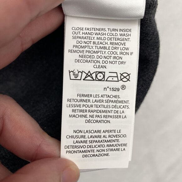 Polo Ralph Lauren 1/4 Zip Sweater Gray Cotton Pony Logo Mens Large - Picture 8 of 10